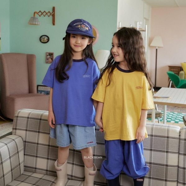 BLACKBEAN｜拼色棉質上衣 