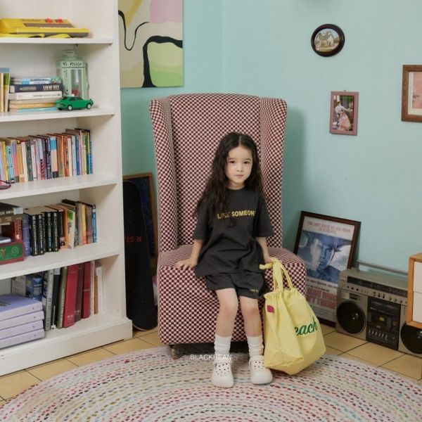 BLACKBEAN｜字母休閒套裝(上衣+褲子) 