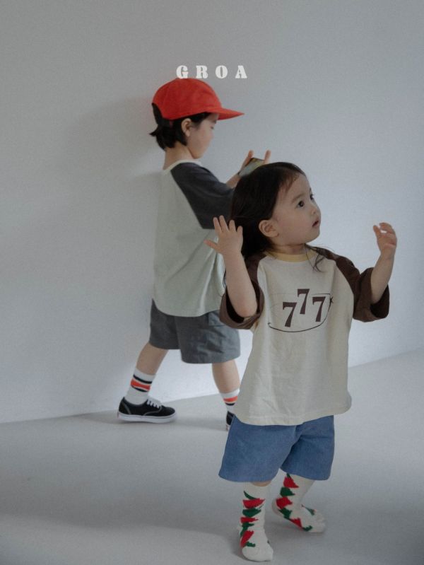 數字777短TEE｜2COLORS 