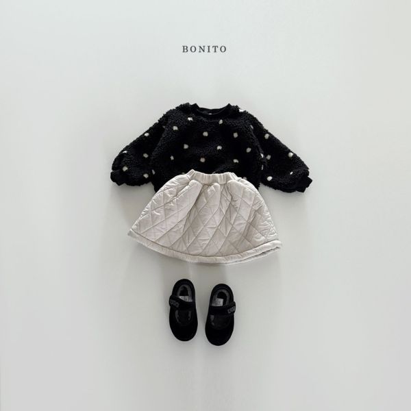 羊羔毛點點上衣｜2COLORS 