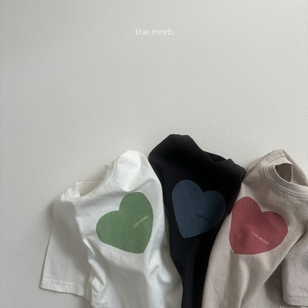 mnrb愛心短TEE｜3COLORS 