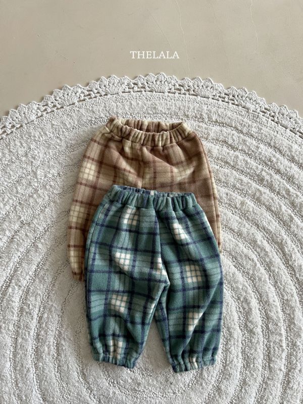 格紋休閒衛褲｜2COLORS 