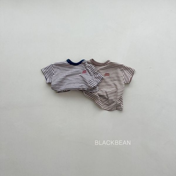 條紋領口包邊短TEE｜2COLORS 
