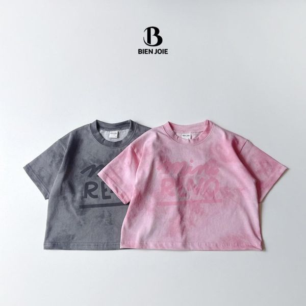 BIENJOIE ｜水洗感暈染短TEE 