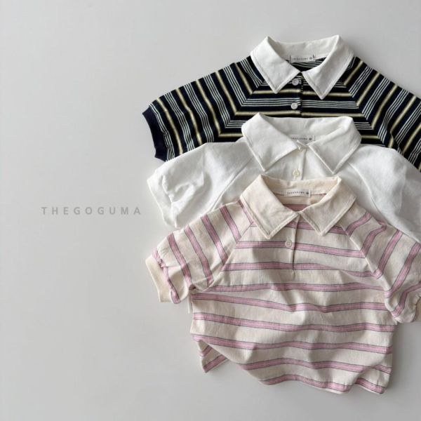 THEGOGUMA｜翻領條紋上衣 