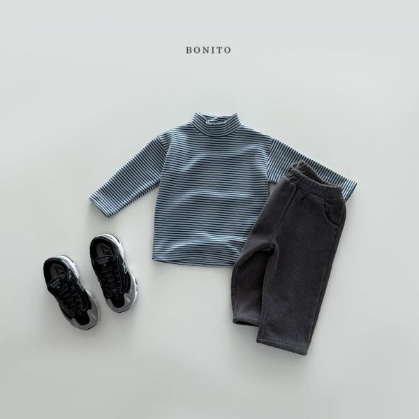 小立領條紋打底｜6COLORS 