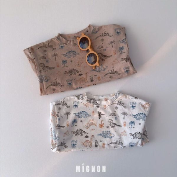 MIGNON｜恐龍塗鴉短TEE 