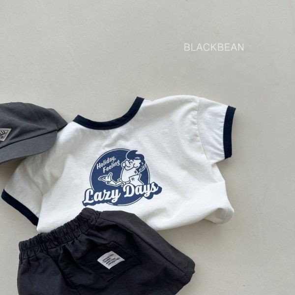 Lazy Day包邊短TEE｜2COLORS 