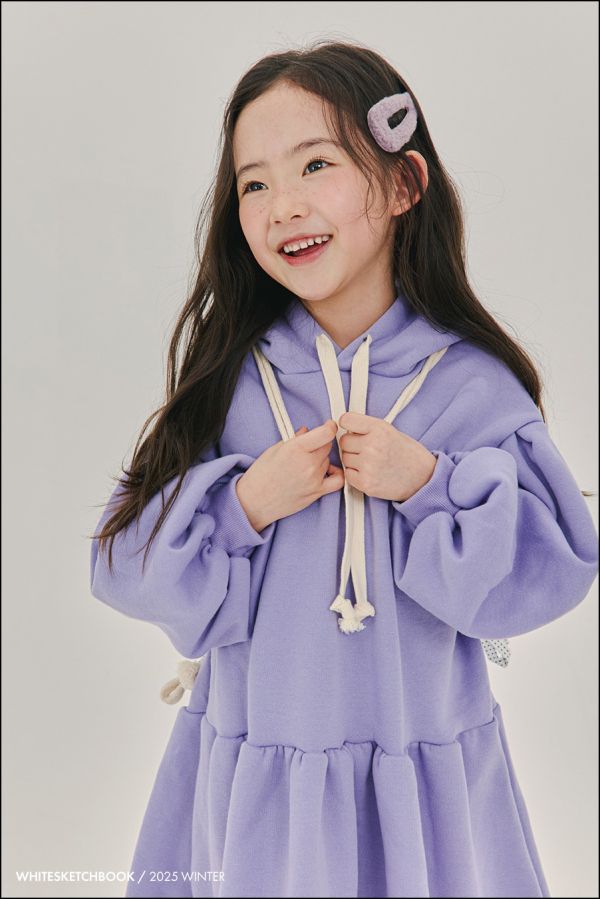 加絨休閒連帽洋裝｜2COLORS 