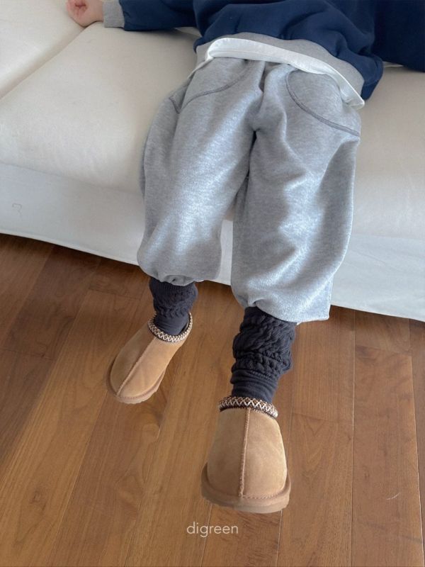 明線車縫舒適棉褲｜3COLORS 