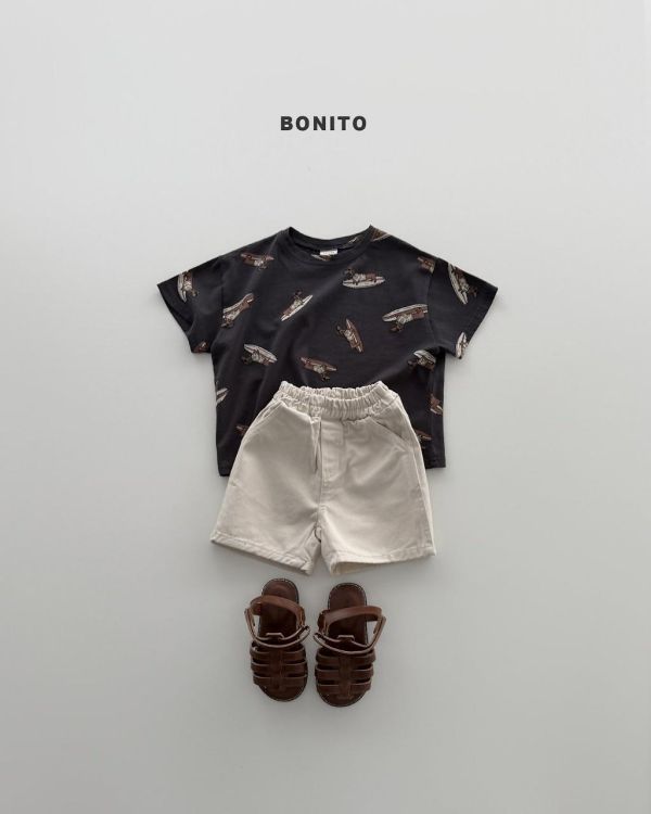 BONITO｜臘腸狗衝浪短TEE 
