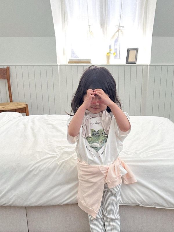 DIGREEN｜親子款 天鵝湖愛心短TEE 