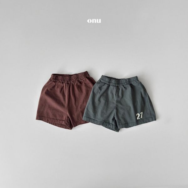 27數字短褲｜2COLORS 