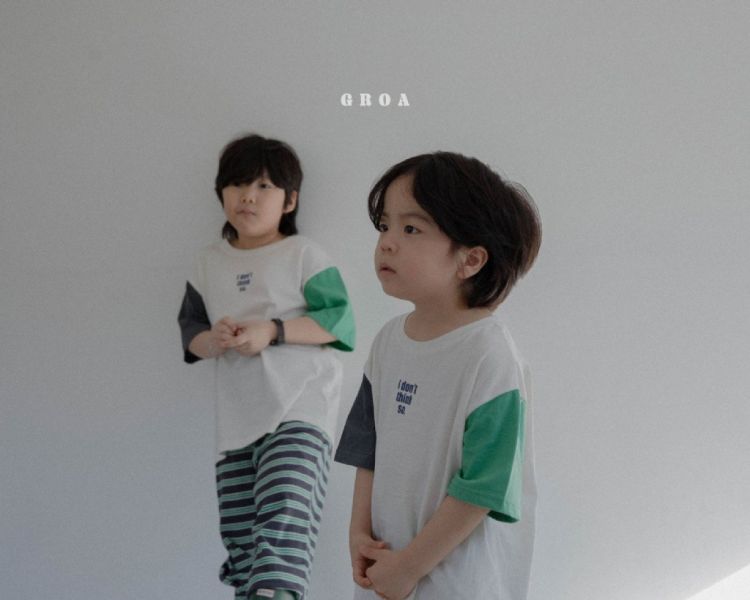 親子款 Idon't think SO.字母短TEE｜2COLORS 