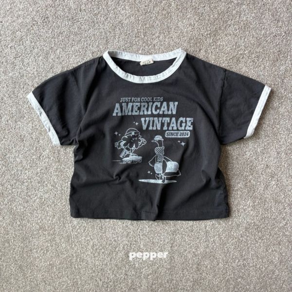 AMERICAN卡通短TEE｜2COLORS 