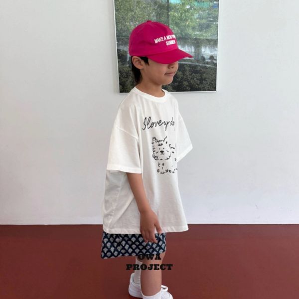 卷毛狗狗寬鬆短TEE｜2COLORS 