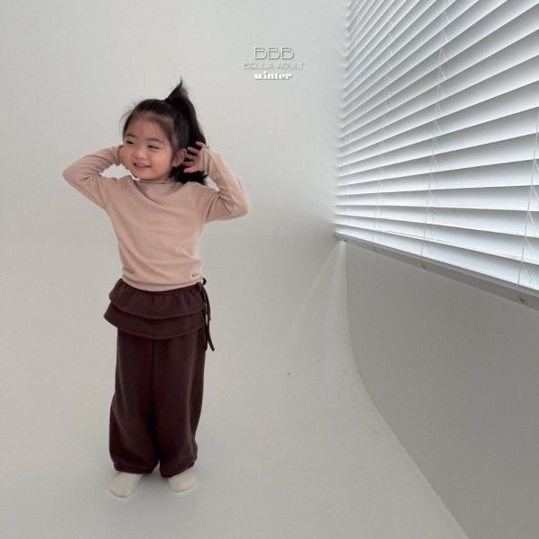 可拆式雙層綁帶長褲｜2COLORS 