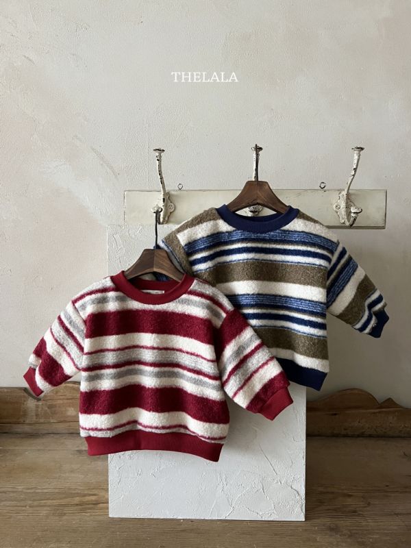 粗線線條拼色衛衣｜2COLORS 