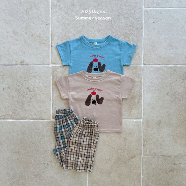 lucky puppy塗鴉套裝(上衣+褲子)｜2COLORS 