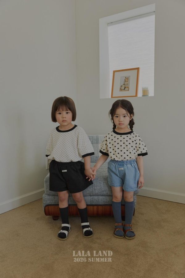 LALALAND｜愛心短袖上衣 