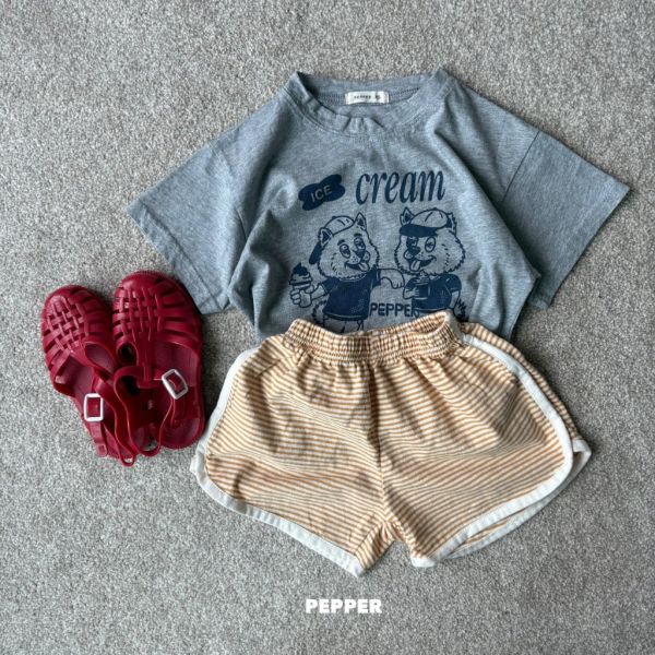 ICE CREAM雙熊短TEE｜2COLORS 