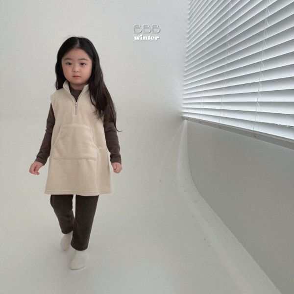 搖粒絨長版背心｜2COLORS 