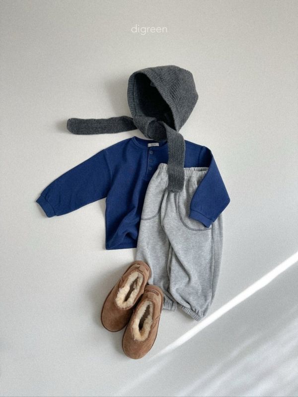 明線車縫舒適棉褲｜3COLORS 