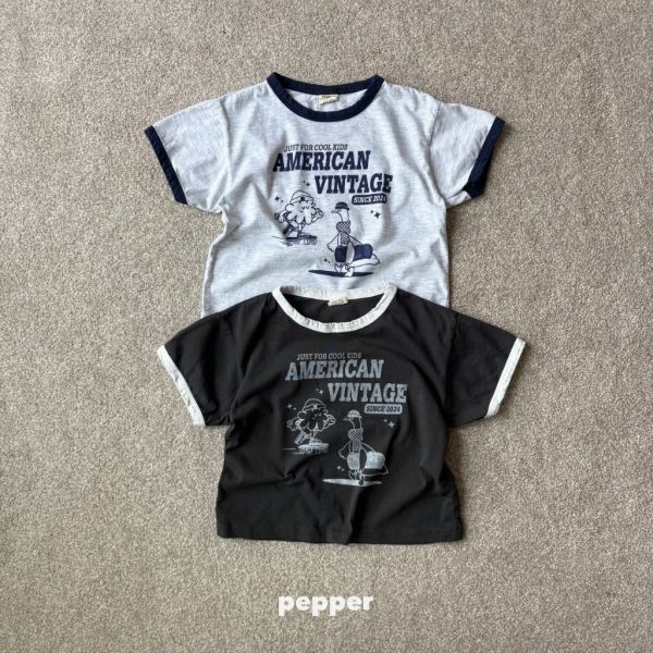 AMERICAN卡通短TEE｜2COLORS 