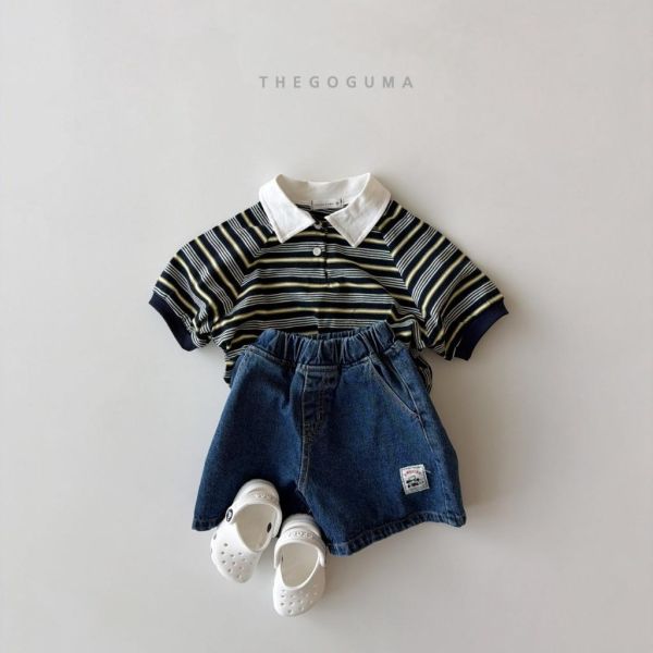 THEGOGUMA｜翻領條紋上衣 