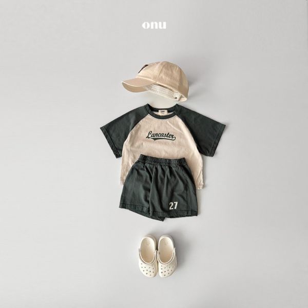 棒球寬鬆短TEE｜2COLORS 
