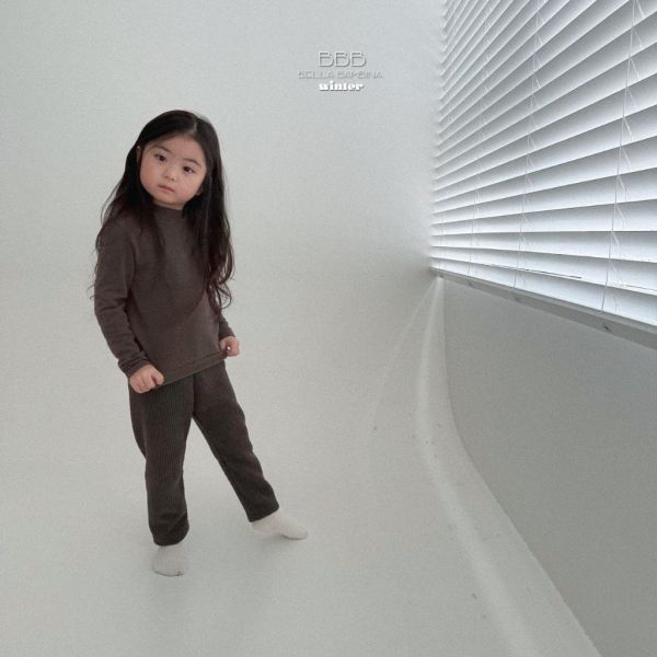 坑條紋打底褲｜3COLORS 