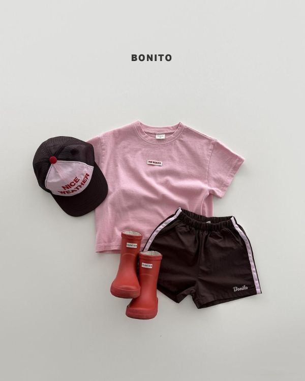 BONITO｜素色標籤短TEE 