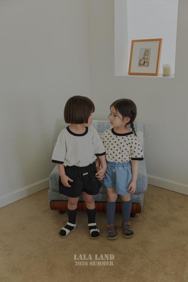 LALALAND｜愛心短袖上衣 