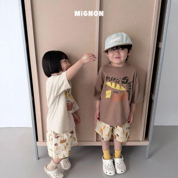 MIGNON｜麵包塗鴉短TEE 