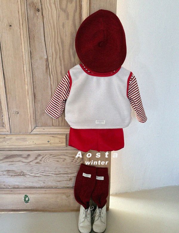 滾邊絨感背心｜3COLORS 