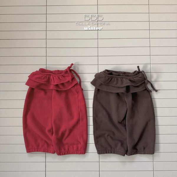 可拆式雙層綁帶長褲｜2COLORS 