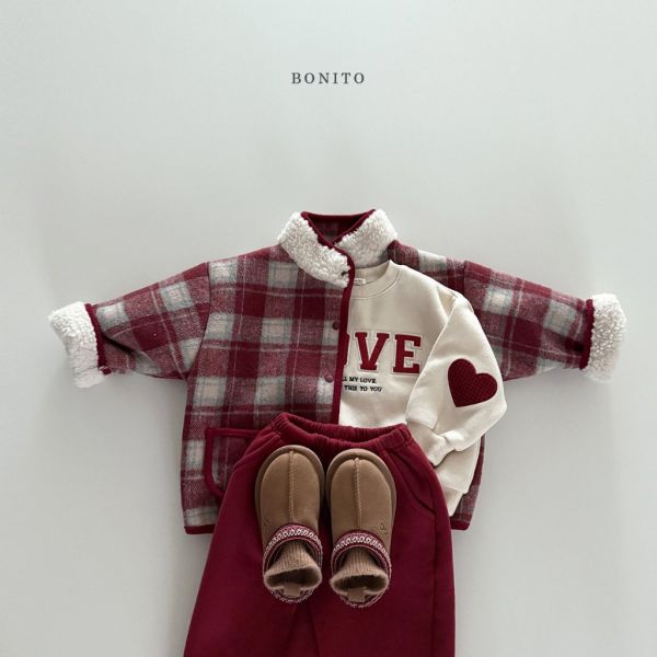 格紋加絨外套｜3COLORS 