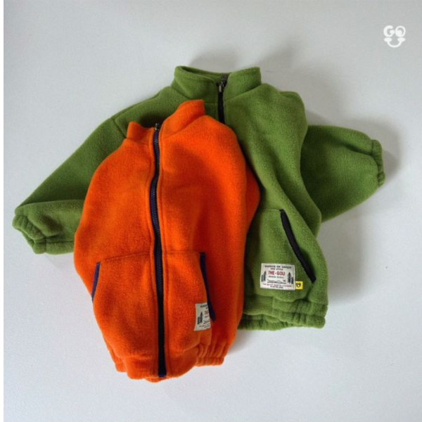 搖粒絨拉鍊外套｜2COLORS 