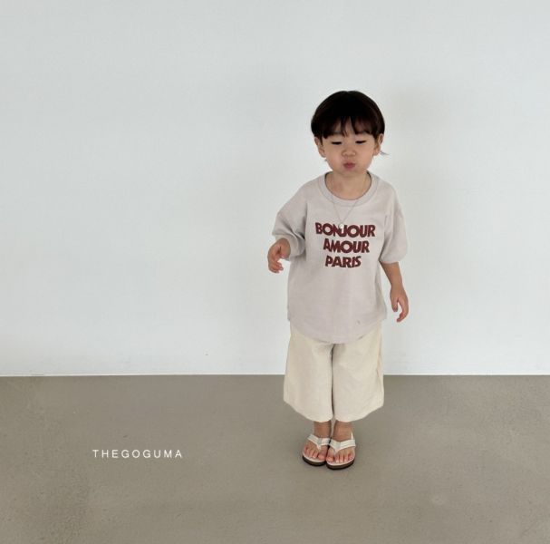 BONJOUR字母短袖TEE｜2COLORS 