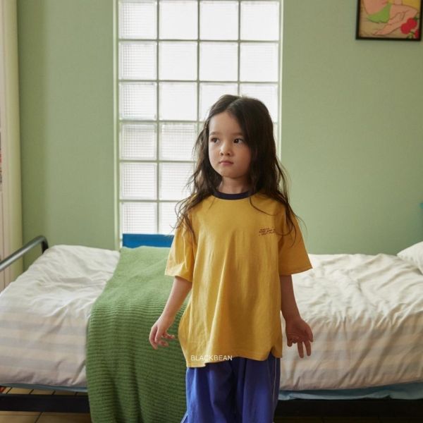 BLACKBEAN｜拼色棉質上衣 