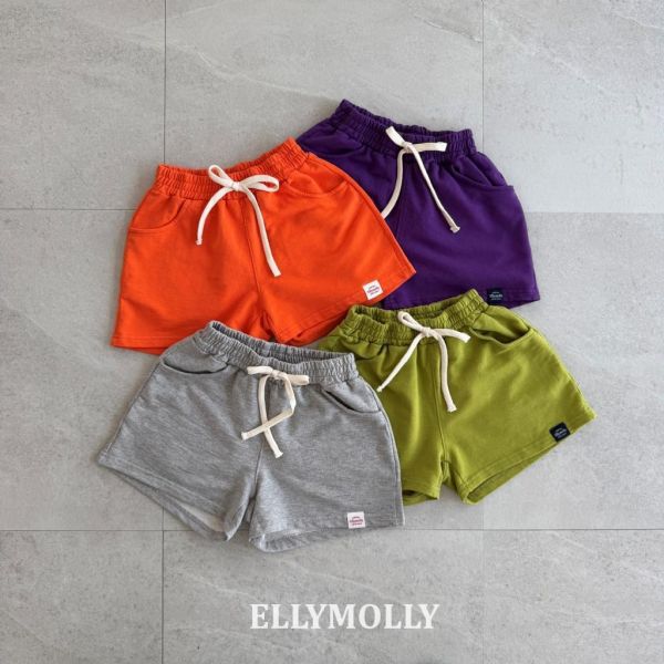 ELLYMOLLY｜抽繩棉短褲 