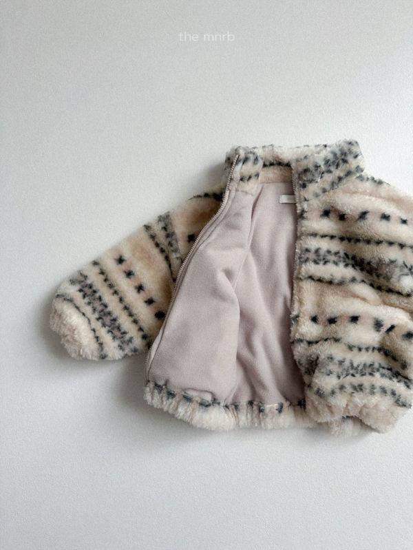 圖騰刷毛暖暖外套｜2COLORS 