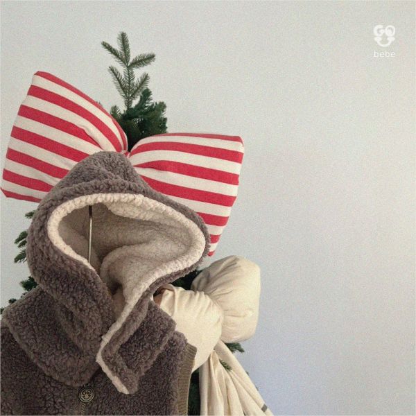 羊羔毛連帽圍脖｜3COLORS 