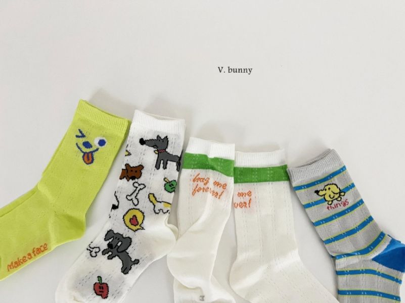 螢光綠眨眼透氣襪襪組(4入)｜SET 
