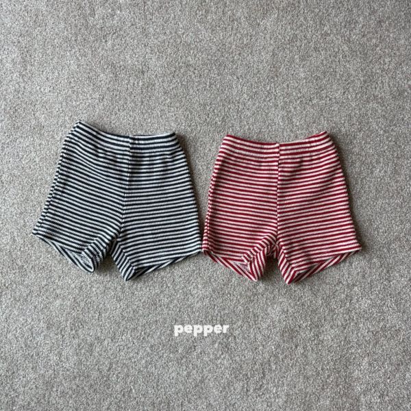 條紋時髦短褲｜2COLORS 