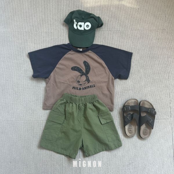 MILD ANIMALS棒球短袖TEE｜2COLORS 