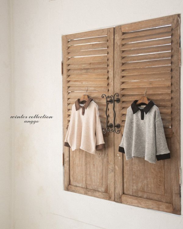 翻領開釦衛衣｜2COLORS 