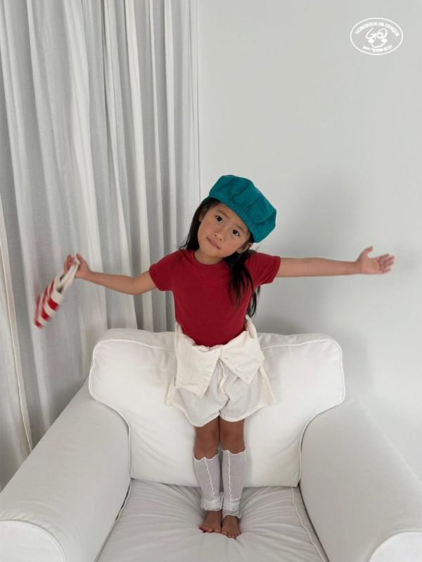 GOU｜修身彈力短TEE 