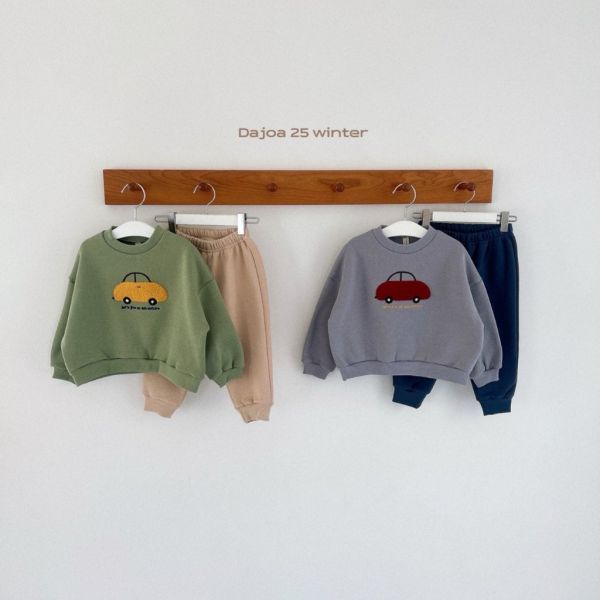 立體車車套裝(上衣+褲子)｜2COLORS 