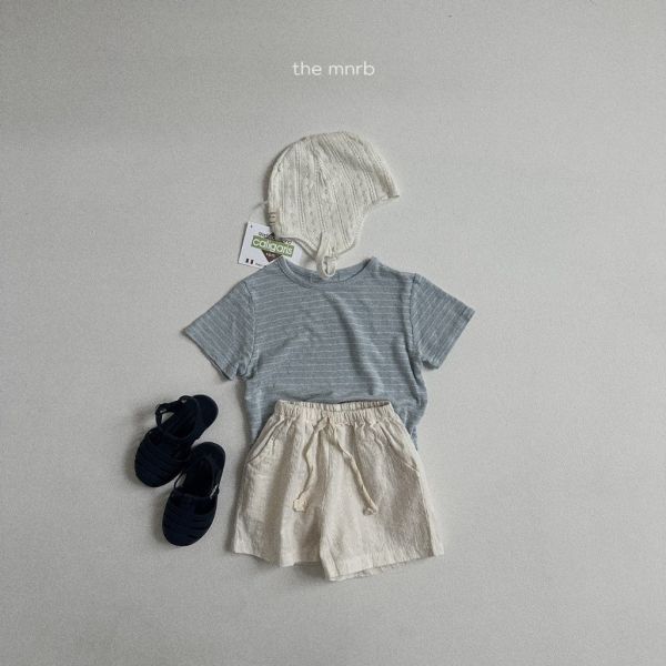 條紋拼色短TEE｜2COLORS 